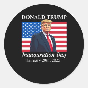 Adesivo Dia de posse Donald Trump 2025