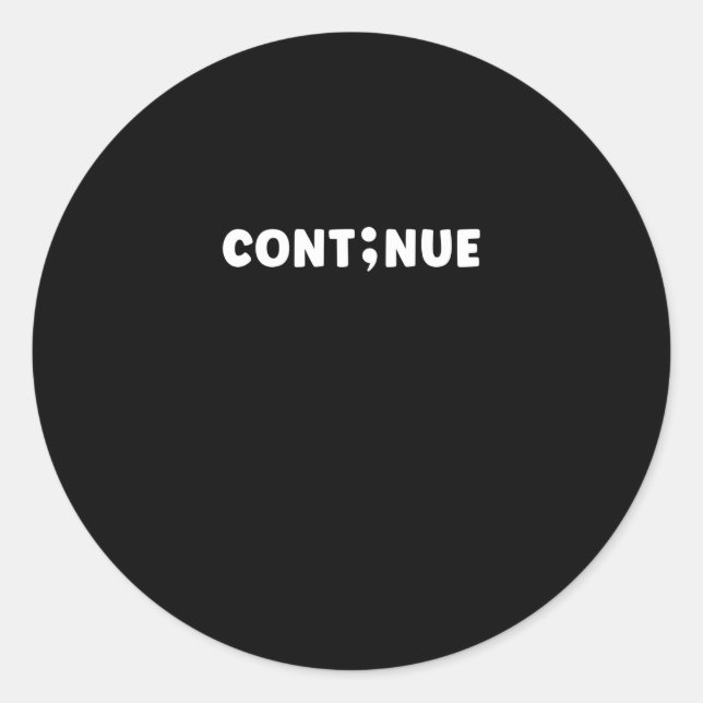 Adesivo Dia de Prevenção do Suicídio em Semicolon (Frente)