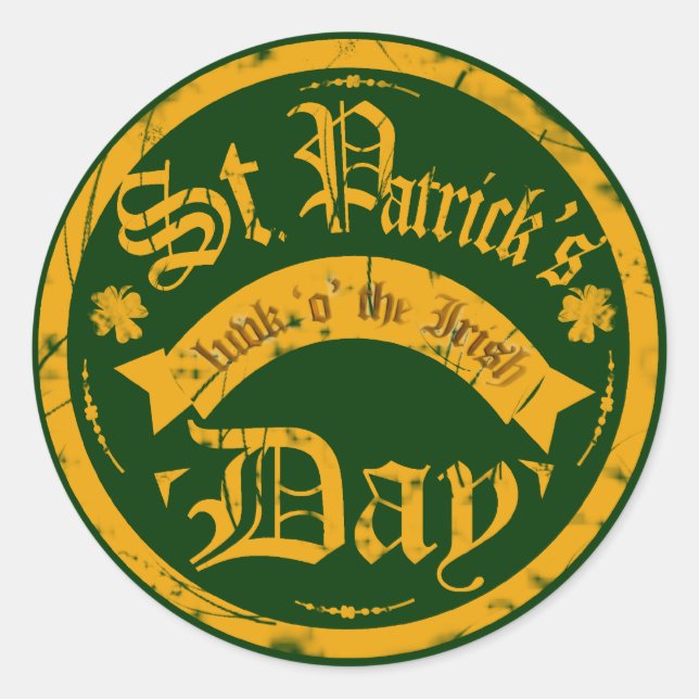 Adesivo Dia de São Patrício (Frente)