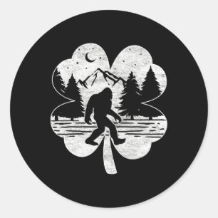 Adesivo Dia de São Patrício Bigfoot Irish Sasquatch Santo 