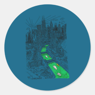 Adesivo dia de são patrício chicago graphic rio verde irla