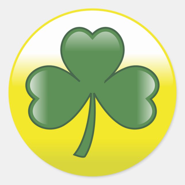 Adesivo Dia de São Patrício Clover (Frente)