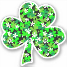 Dia de São Patrício Floral Shamrock