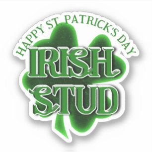 Adesivo Dia de São Patrício Irlandês Estud