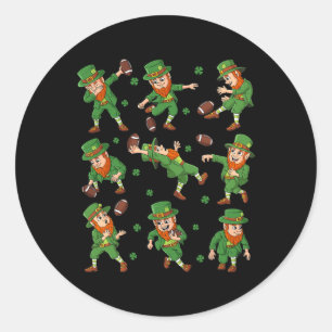 Adesivo Dia de São Patrício Leprechaun Futebol Player Clov