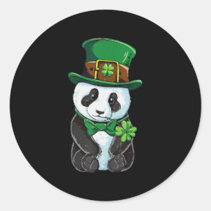 Adesivo Dia de São Patrício Leprechaun Panda Irish Shamroc