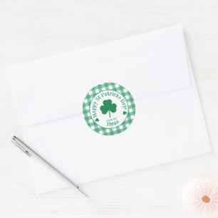 Adesivo Dia de São Patrício NOME Trevo Irlandês Verde Marc