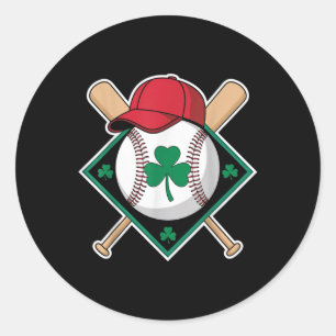 Adesivo Dia de São Patrício Shamrock Baseball Irish Para C
