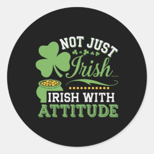 Adesivo Dia de São Patrício Shamrock Irlandês Shenanigan I