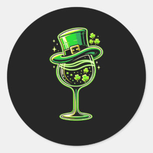 Adesivo Dia de São Patrício Shamrock Wine Gl Para Mulheres