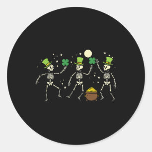 Adesivo Dia de São Patrício Skeleton Dancing Santos - Cria