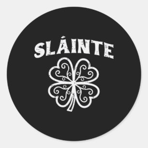 Adesivo Dia de São Patrício Slainte Shamrock Saint Pattys
