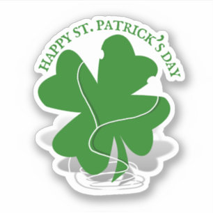 Adesivo Dia de São Patrício Trevo Irlandês