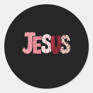 Adesivo Dia de São Valentim Cristão Jesus Religioso Dia do