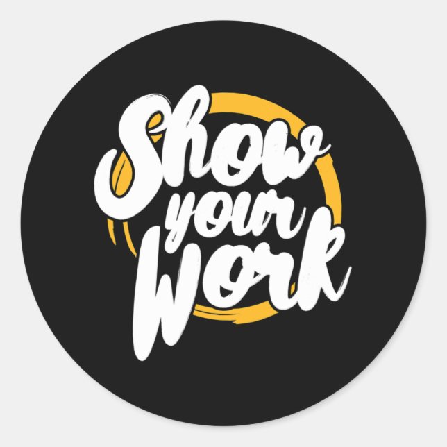 Adesivo Dia de Teste de Matemática do Professor de Matemát (Frente)