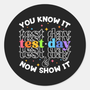 Adesivo Dia de Teste Dia de Teste Dia de Professor Dia de