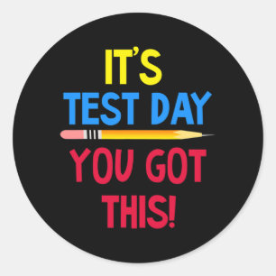 Adesivo Dia De Teste Que Você Tem Este Professor Examina U