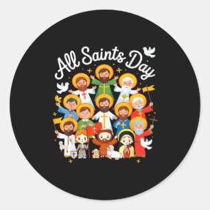 Adesivo Dia de Todos os Santos Crianças Católicas St Franc