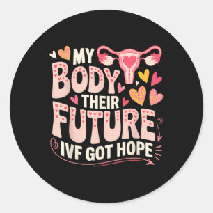 Adesivo Dia de Transferência de Fiv Surrogacy Gravidez Mãe