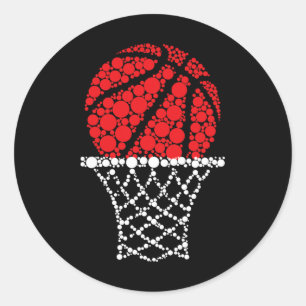 Adesivo Dia De Um Ponto De Basquete Feliz Para Crianças Mu