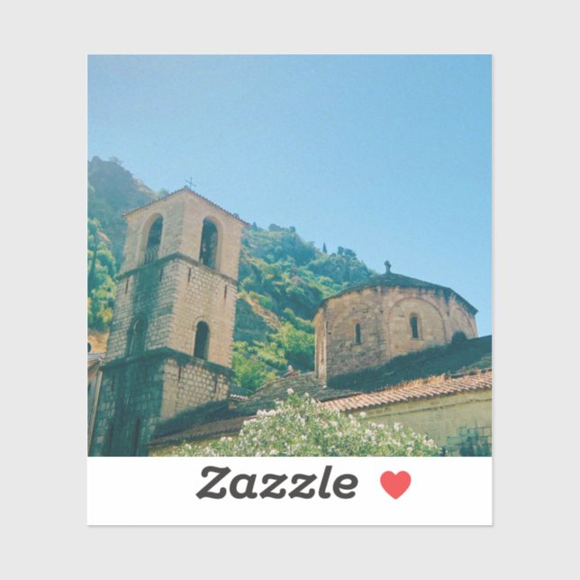 Adesivo Dia de Verão em Kotor - Montenegro (Folha)