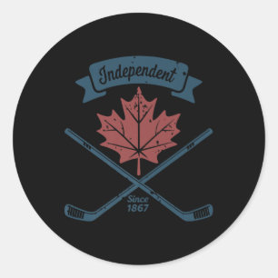 Adesivo Dia de Vintage no Canadá - Independente desde 1867