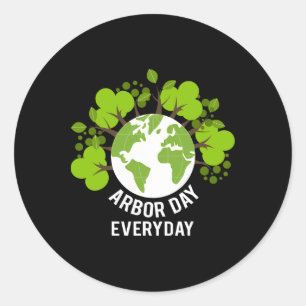 Adesivo Dia do Árvore Planeta Terra Aniversário Homens