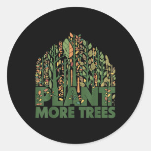 Adesivo Dia do Árvore Planta Mais Árvores Chegam Dia da Te