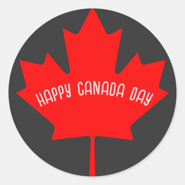 Adesivo Dia do Canadá (Frente)