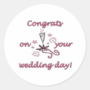 Adesivo Dia do casamento de Congrats