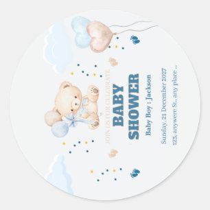 ADESIVO DIA DO CHÁ DE BEBÊ PERSONALIZADO