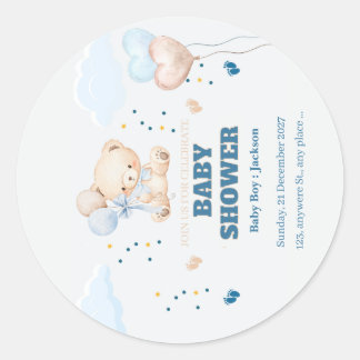 ADESIVO DIA DO CHÁ DE BEBÊ PERSONALIZADO