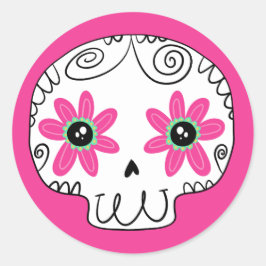Adesivo Dia do Crânio dos Mortos