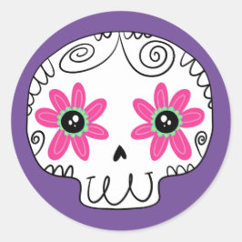Adesivo Dia do Crânio dos Mortos