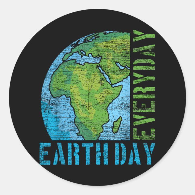 Adesivo Dia do Dia da Terra (Frente)