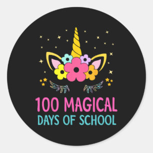 Adesivo Dia Do Jardim De Infância Para Meninas 100 Dias Má
