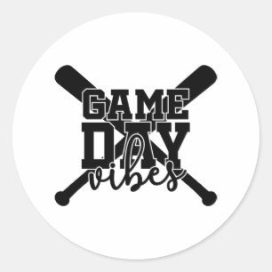 Adesivo Dia do Jogo Viba Impressão de Basebol