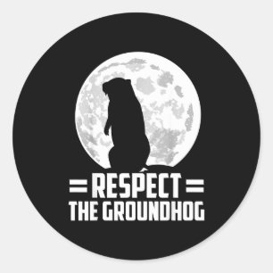 Adesivo Dia do Marmota Respeite o Marmota