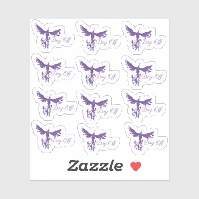 Adesivo Dia do Planeador Stickers-Phoenix Fire (Folha)