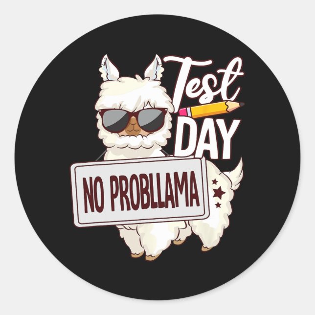 Adesivo Dia do Teste de Camisa Sem Prob Lama (Frente)