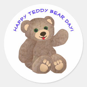 Adesivo Dia do Urso de Teddy