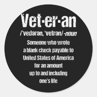 Adesivo Dia do Veterano Americano do FunnY VETERAN Gift Ve