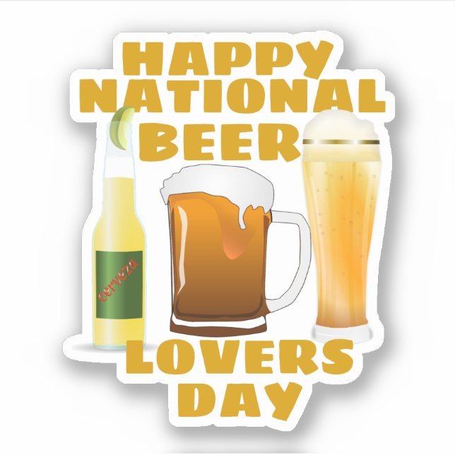 Adesivo Dia dos Amantes de Cerveja (Frente)