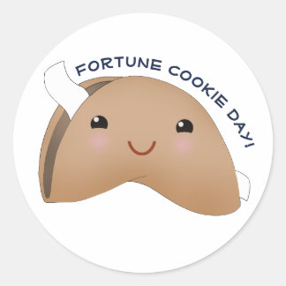 Adesivo Dia dos Biscoitos da Fortuna Kawaii