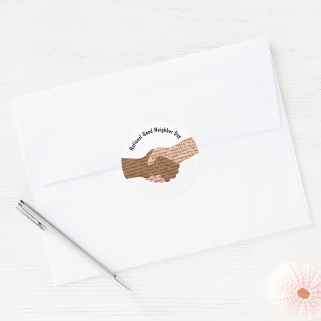 Adesivo Dia dos Bons Vizinhos (Envelope)