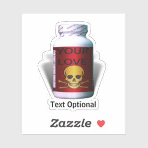 Adesivo Dia dos Maus Medicamentos Anti-Valentim