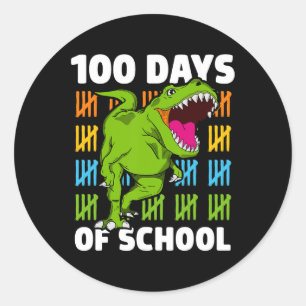 Adesivo Dia dos Meninos Escolares Dino 100 Dias Dinossauro