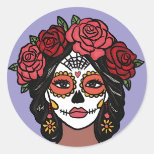 Adesivo Dia dos Muertos da Mão Morta