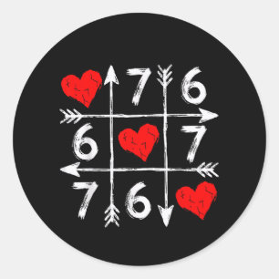 Adesivo Dia dos Namorados 67 Seis Sete Meme Amor 6 7 Coraç