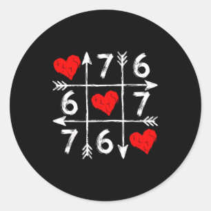 Adesivo Dia dos Namorados 67 Seis Sete Meme Amor 6 7 Coraç